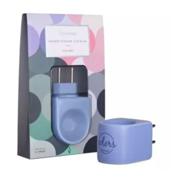 Aromatizador Elétrico Colors de Porcelana Bivolt - Azul