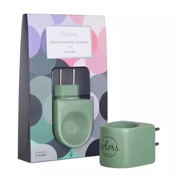 Aromatizador Elétrico Colors de Porcelana Bivolt - Verde