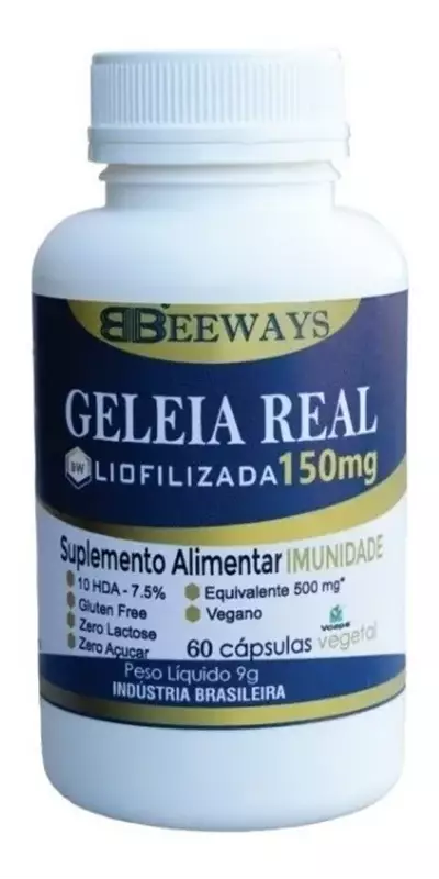 Geléia Real Liofilizada 150mg 60 