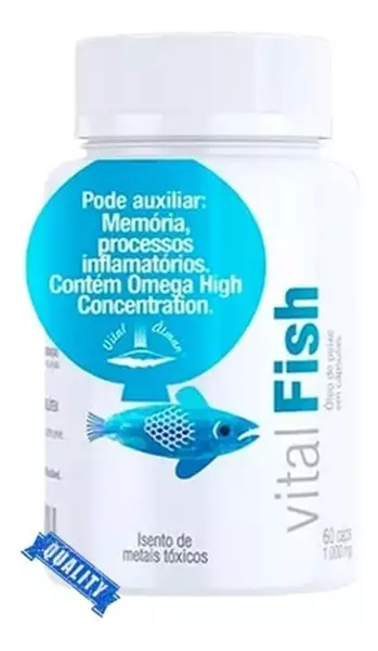 Vital Fish 1g 60 cápsulas  Vital Âtman