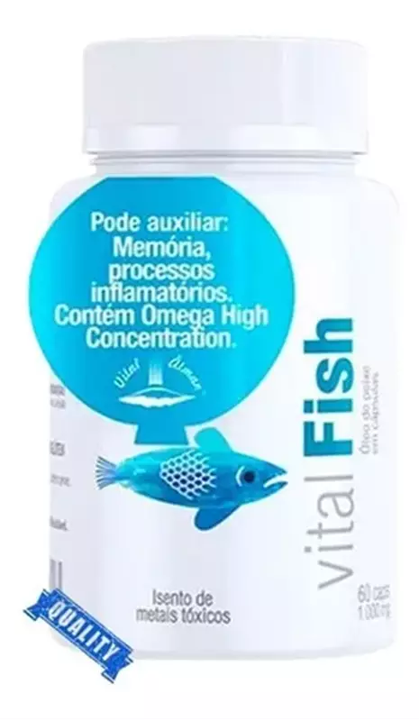 Vital Fish 1g 60 cápsulas  Vital Âtman