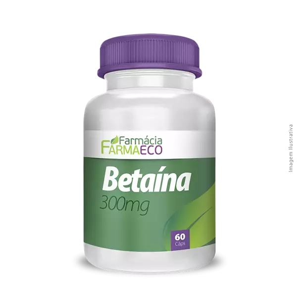 Betaína 300mg 60 Cápsulas