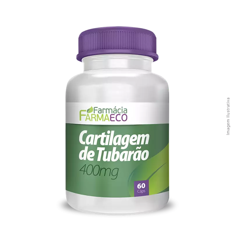 Cartilagem de Tubarão 400mg 60 Cápsulas
