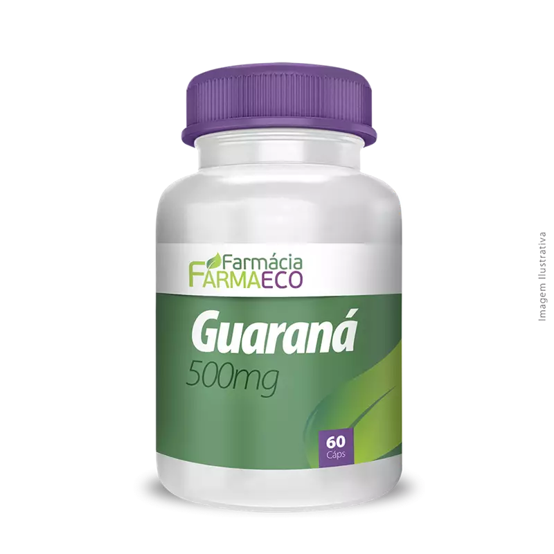 Guaraná 500mg 60 cápsulas