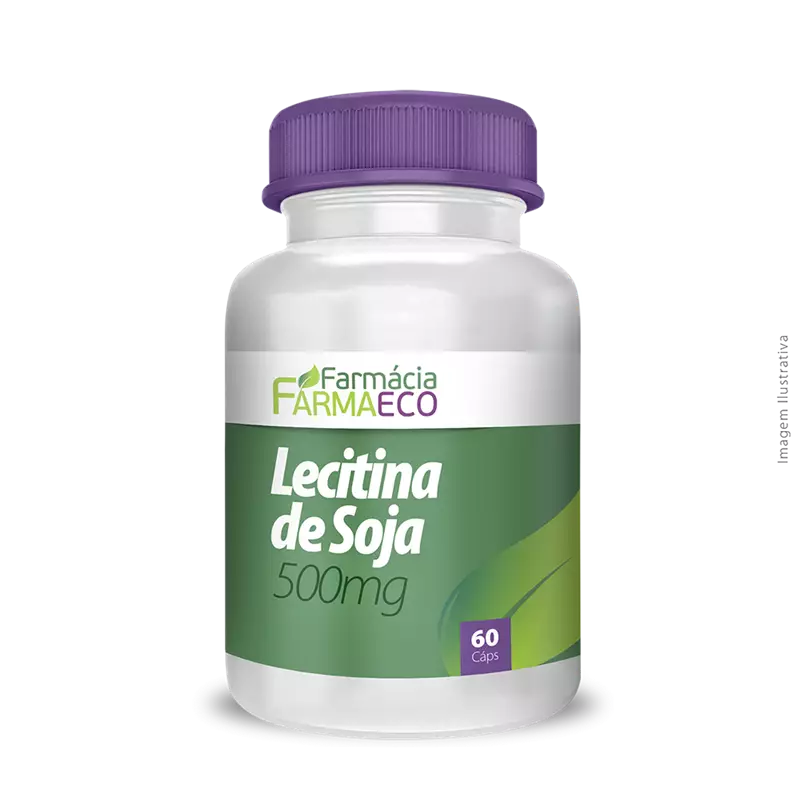 Lecitina de Soja 500mg 60 cápsulas